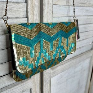 Charlie Paige Sequins Evening Bag Purse NEW NWT